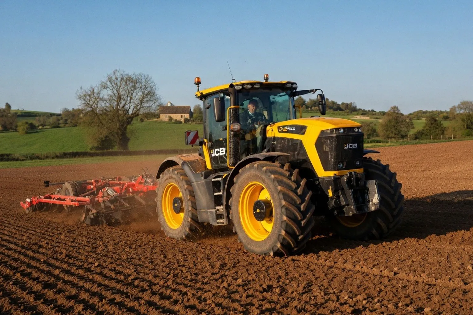 JCB équipe ses tracteurs Fastrac 6000 avec la technologie de guidage NovAtel