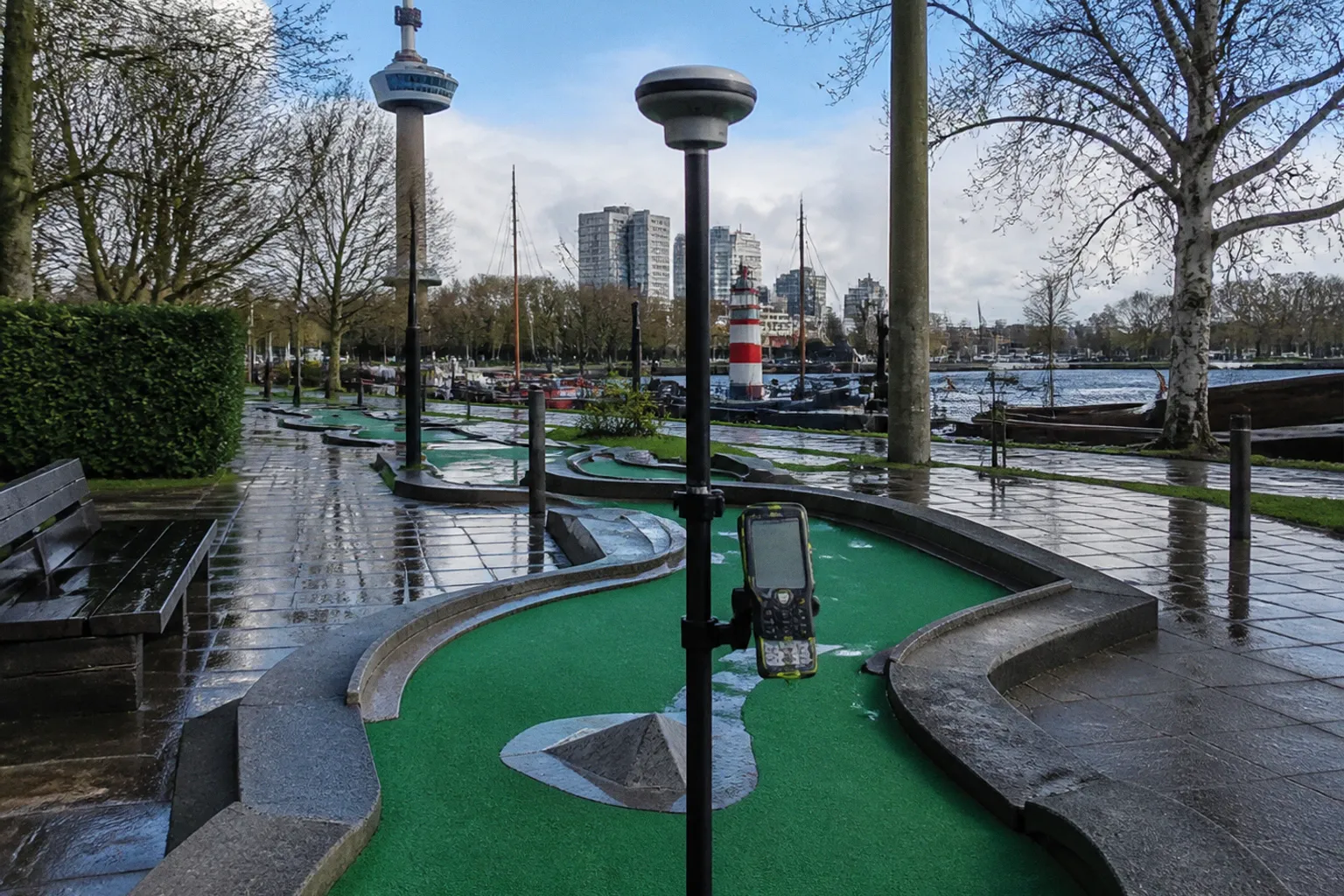 Minigolf à Rotterdam : prix et modélisation SIG des parcours