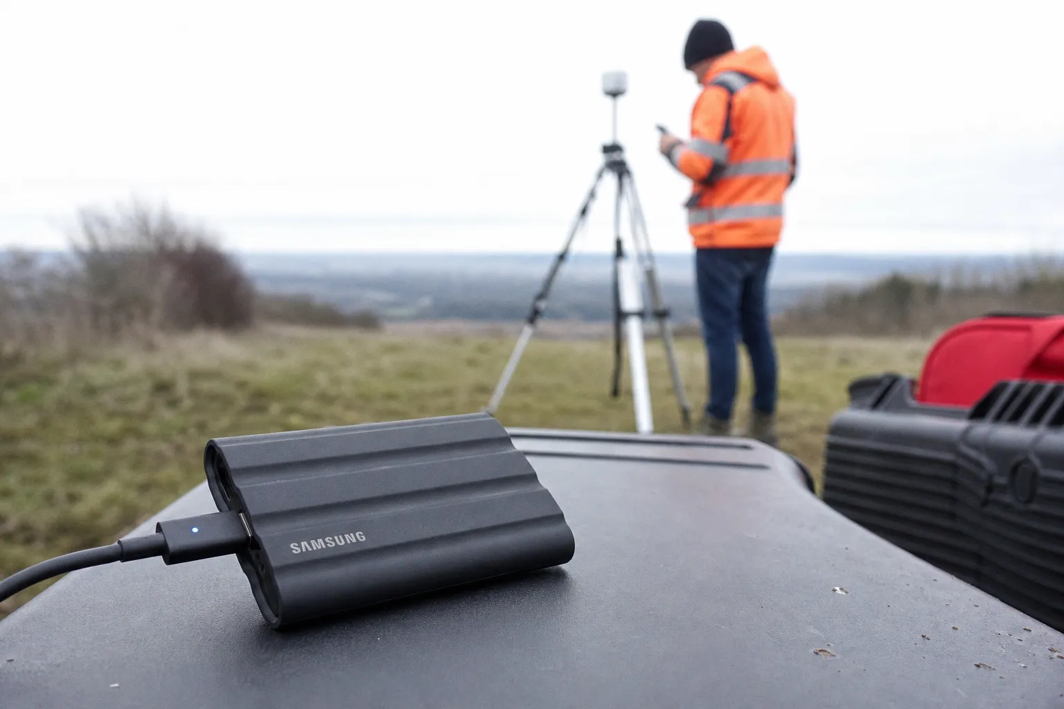 Samsung T7 Shield : le stockage robuste pour les relevés GNSS et SIG